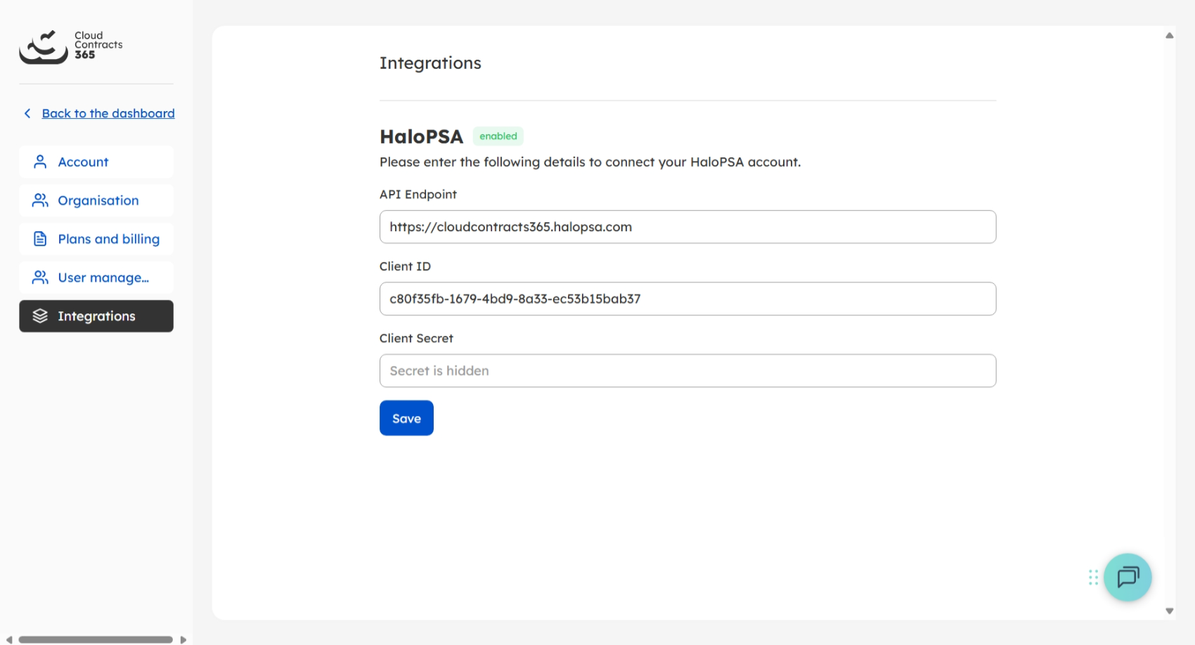 How do I set up my HaloPSA Integration?
